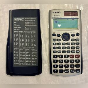 Casio FX-115ES Scientific Calculator with Cover and Manual